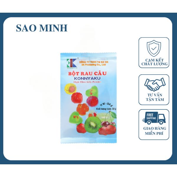 Bột rau câu Konnyaku 22gr